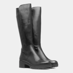 Womens Black Knee High Boot*Marco Tozzi Discount