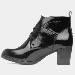 Womens Patent Heeled Boot*Marco Tozzi New