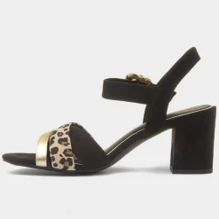 Womens Leopard Print Buckle Heel*Marco Tozzi Online