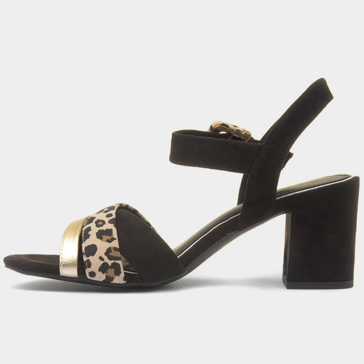 Womens Leopard Print Buckle Heel*Marco Tozzi Online