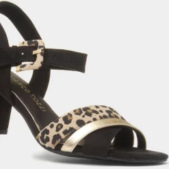 Womens Leopard Print Buckle Heel*Marco Tozzi Online
