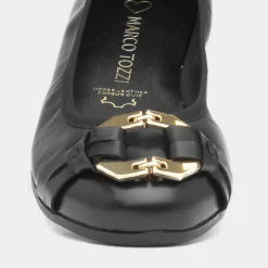 Womens Leather Ballerina Shoe*Marco Tozzi Hot