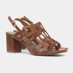 Womens Brown Vegan Heel*Marco Tozzi Outlet