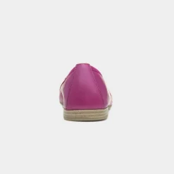 Womens Grape Leather Ballerina Shoe*Marco Tozzi Hot