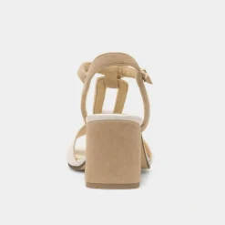 Womens White Leather Block Heel*Marco Tozzi Outlet