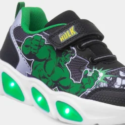 Hulk Kids Black Light Up Trainer*Marvel Hot