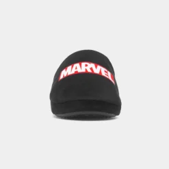 Mens Black Mule Slipper*Marvel Outlet