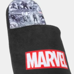 Mens Black Mule Slipper*Marvel Outlet