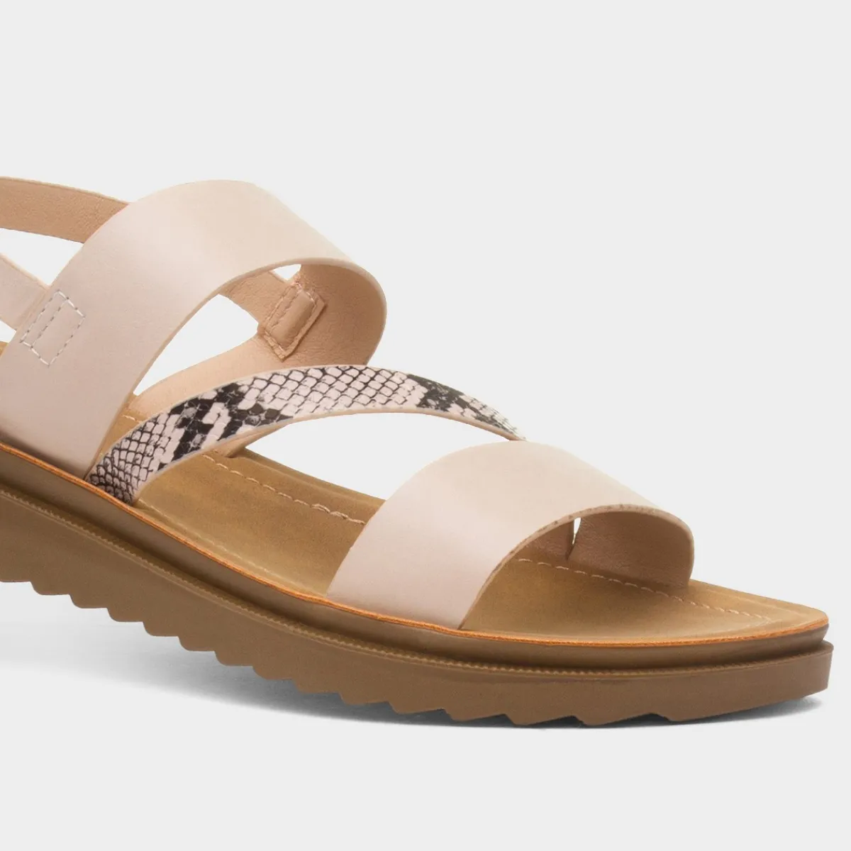 Eden Womens Blush Wider Fit Sandal*Maya Grace Fashion