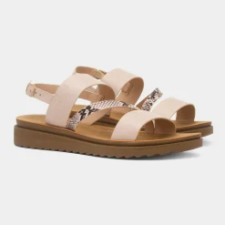 Eden Womens Blush Wider Fit Sandal*Maya Grace Fashion