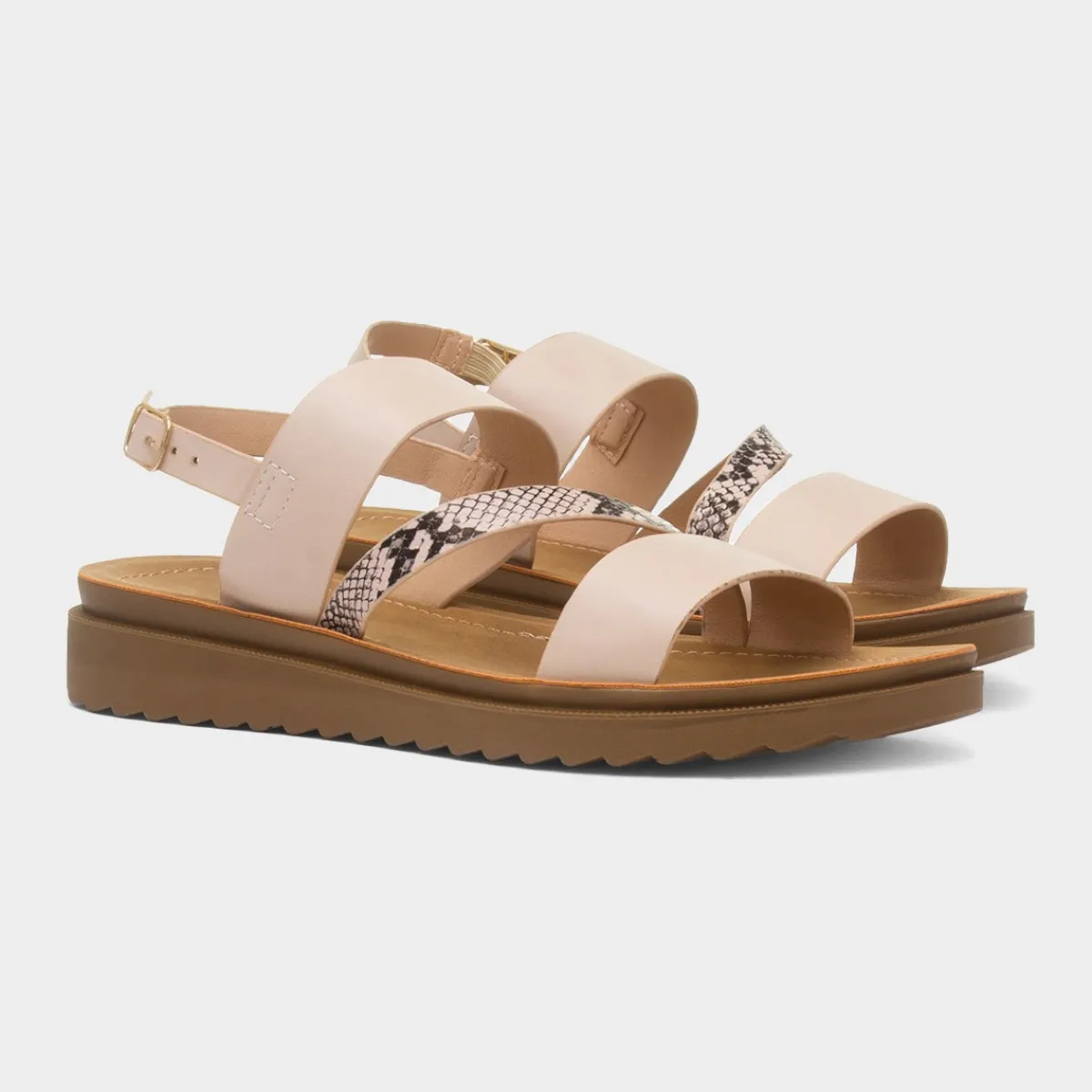 Eden Womens Blush Wider Fit Sandal*Maya Grace Fashion