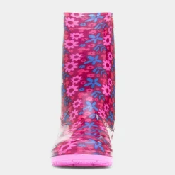 Kids Fuchsia Floral Welly*Minnie Mouse Clearance