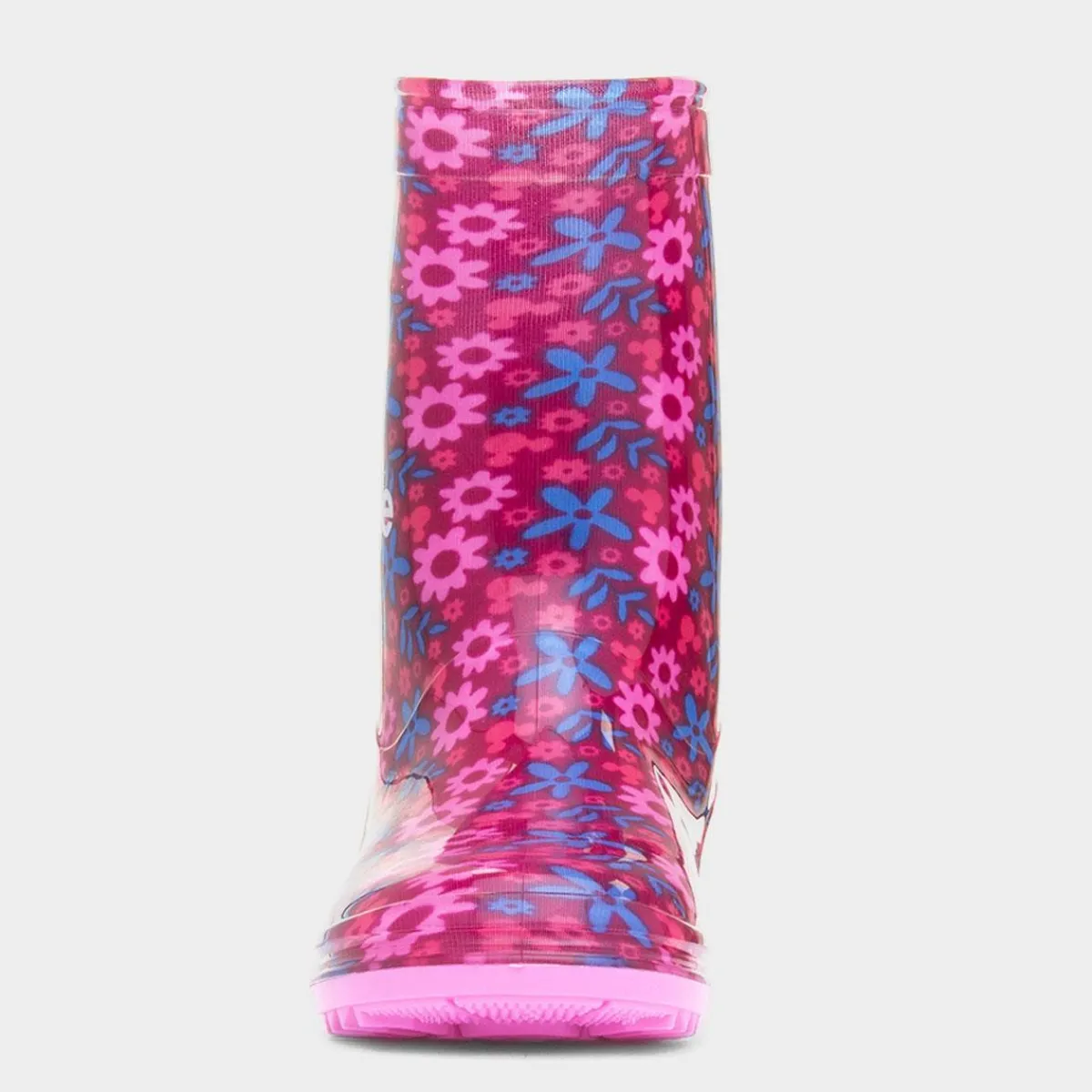 Kids Fuchsia Floral Welly*Minnie Mouse Clearance
