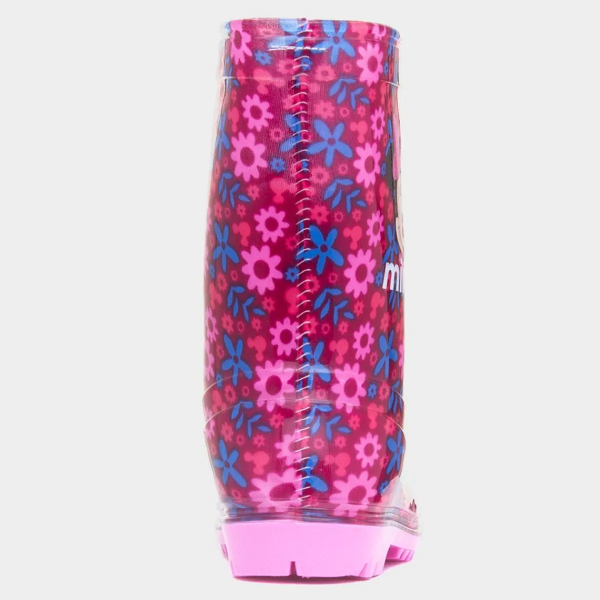 Kids Fuchsia Floral Welly*Minnie Mouse Clearance