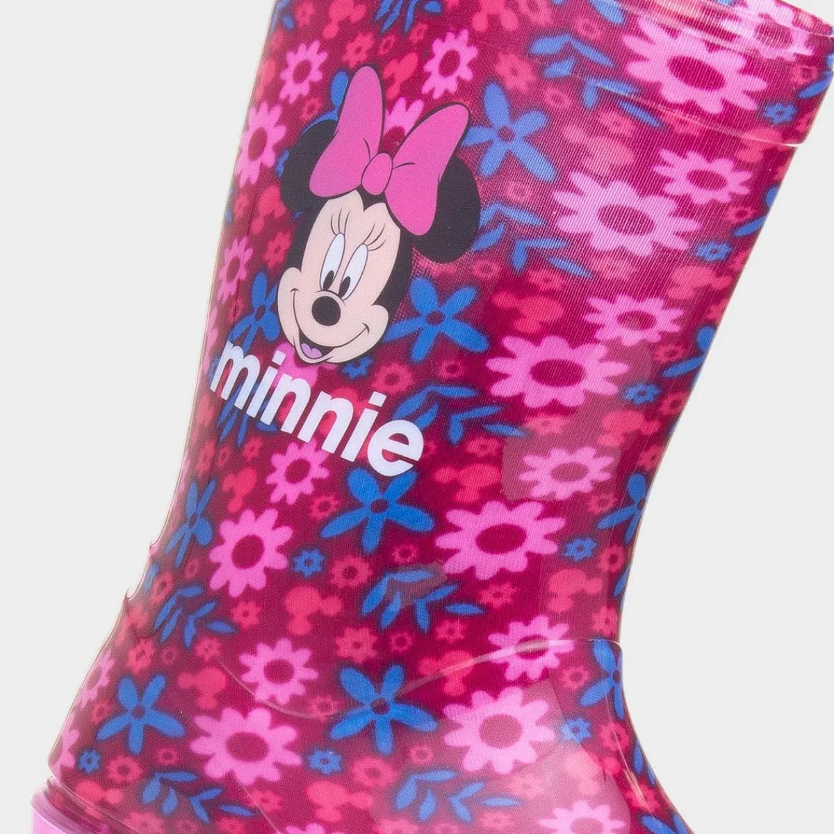 Kids Fuchsia Floral Welly*Minnie Mouse Clearance