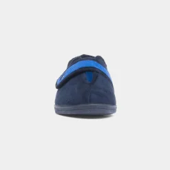 Andrea Womens Navy Easy Fasten Slipper*Mirak Sale