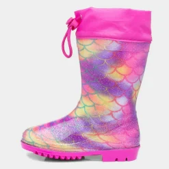 Mist Girls Rainbow Mermaid Glitter Welly*shoezone Best