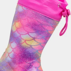 Mist Girls Rainbow Mermaid Glitter Welly*shoezone Best
