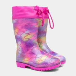 Mist Girls Rainbow Mermaid Glitter Welly*shoezone Best