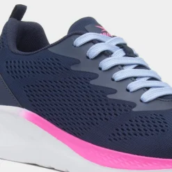 Aldrin Womens Navy Knitted Trainer*Osaga New