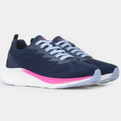Aldrin Womens Navy Knitted Trainer*Osaga New