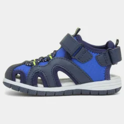 Arden Boys Navy Easy Fasten Sandal*Osaga Online