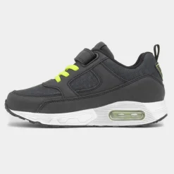 Barnes Kids Black Easy Fasten Trainer*Osaga Clearance