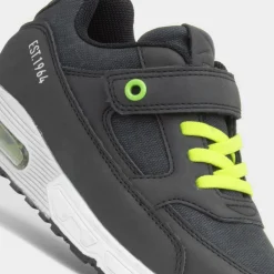 Barnes Kids Black Easy Fasten Trainer*Osaga Clearance