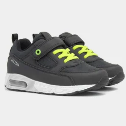 Barnes Kids Black Easy Fasten Trainer*Osaga Clearance