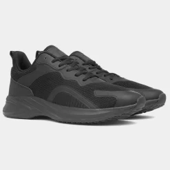 Callisto Mens Black Lace Up Trainer*Osaga Outlet