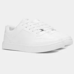 Gravity Womens White Lace Up Trainer*Osaga Online
