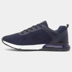 Magnitude Mens Navy Lace Up Trainer*Osaga New