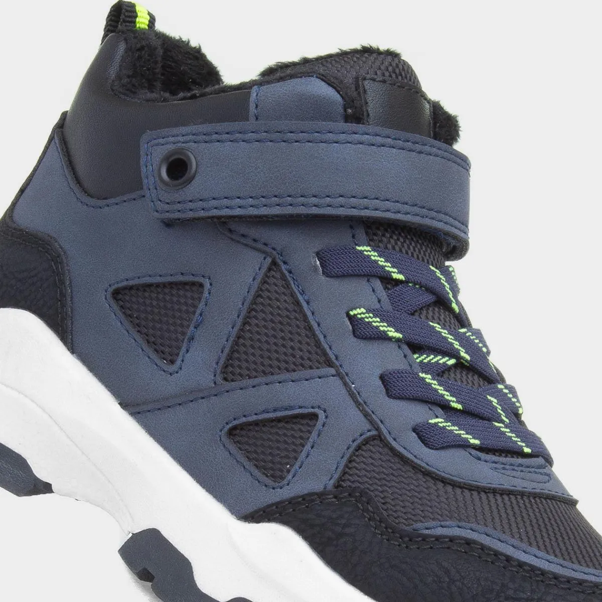 Mo Boys Navy Easy Fasten Boot*Osaga New