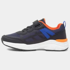 Nix Kids Black Easy Fasten Trainer*Osaga Discount