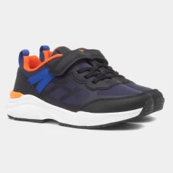 Nix Kids Black Easy Fasten Trainer*Osaga Discount