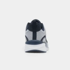 Peak Mens Grey & Navy Knitted Trainer*Osaga Clearance