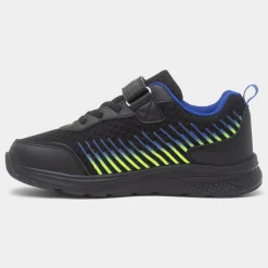 Rocket Kids Black Easy Fasten Trainer*Osaga Clearance