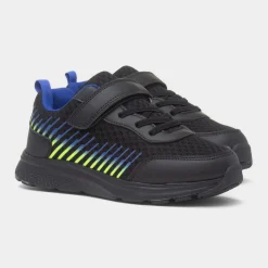 Rocket Kids Black Easy Fasten Trainer*Osaga Clearance