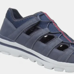 Rodney Mens Navy Fisherman Sandal*Osaga Discount