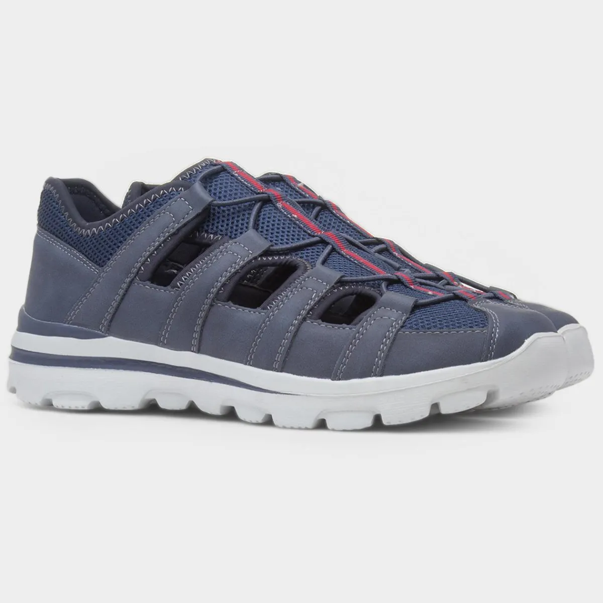 Rodney Mens Navy Fisherman Sandal*Osaga Discount