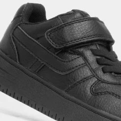 Ronaldinho Kids Black Easy Fasten Trainer*Osaga Fashion