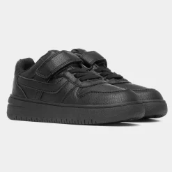 Ronaldinho Kids Black Easy Fasten Trainer*Osaga Fashion