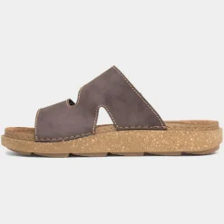 Terrain Mens Brown Easy Fasten Mule Sandal*Osaga Online