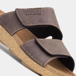Terrain Mens Brown Easy Fasten Mule Sandal*Osaga Online