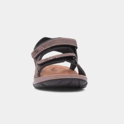 Vista Mens Brown Easy Fasten Sandal*Osaga New
