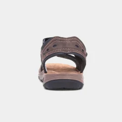Vista Mens Brown Easy Fasten Sandal*Osaga New