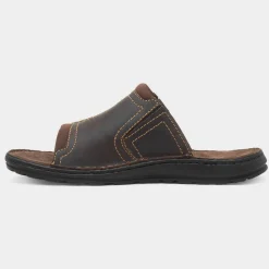 Yellowstone Mens Brown Leather Mule Sandal*Osaga Best