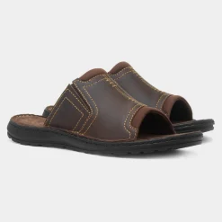 Yellowstone Mens Brown Leather Mule Sandal*Osaga Best