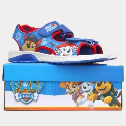 Kids Blue Easy Fasten Light Up Sandal*Paw Patrol Fashion