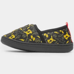 Buzz Kids Black Full Slipper*Pokémon Clearance